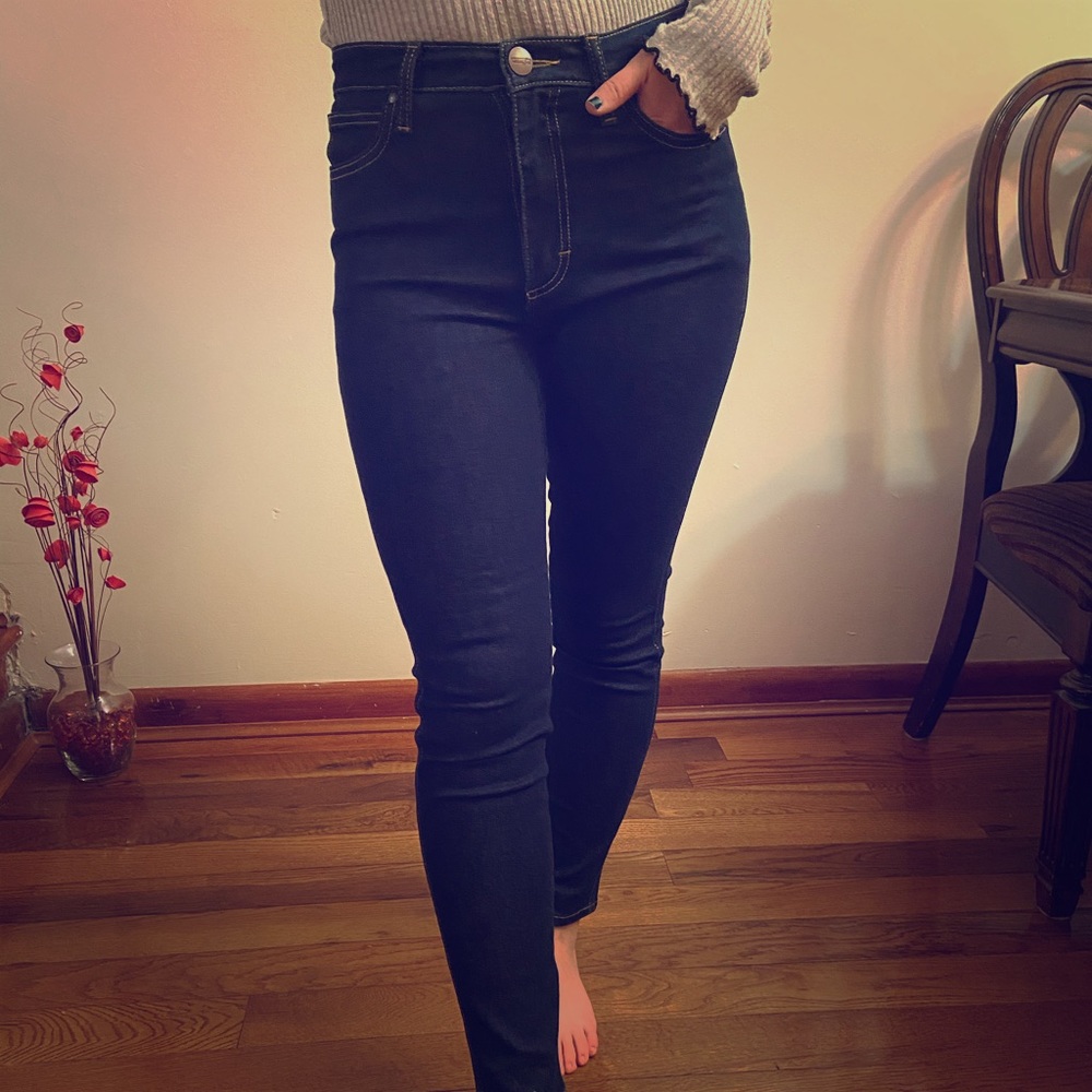 High-Waisted Skinny Jeans